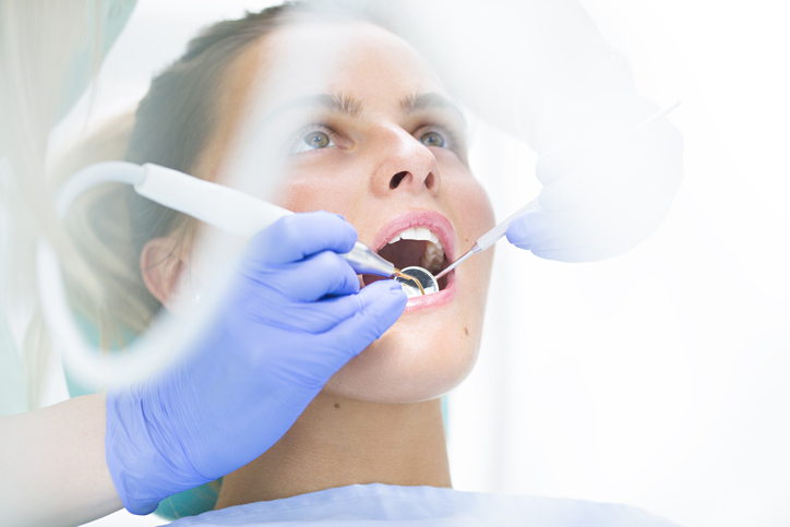 woman at the dentist